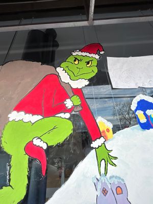A mural project featuring the Grinch.